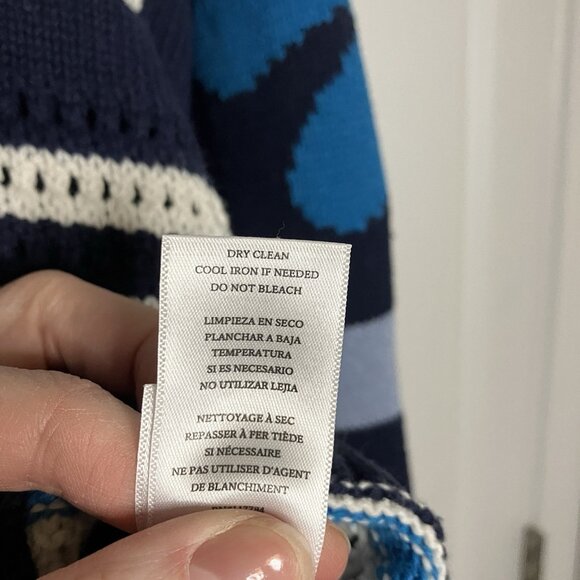 Rails Joni Sweater Womens XS Patchwork Crochet Granny Square V-neck - Picture 5 of 8